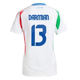 Italia Matteo Darmian #13 Borte skjorte til dame EM 2024 Kortermet